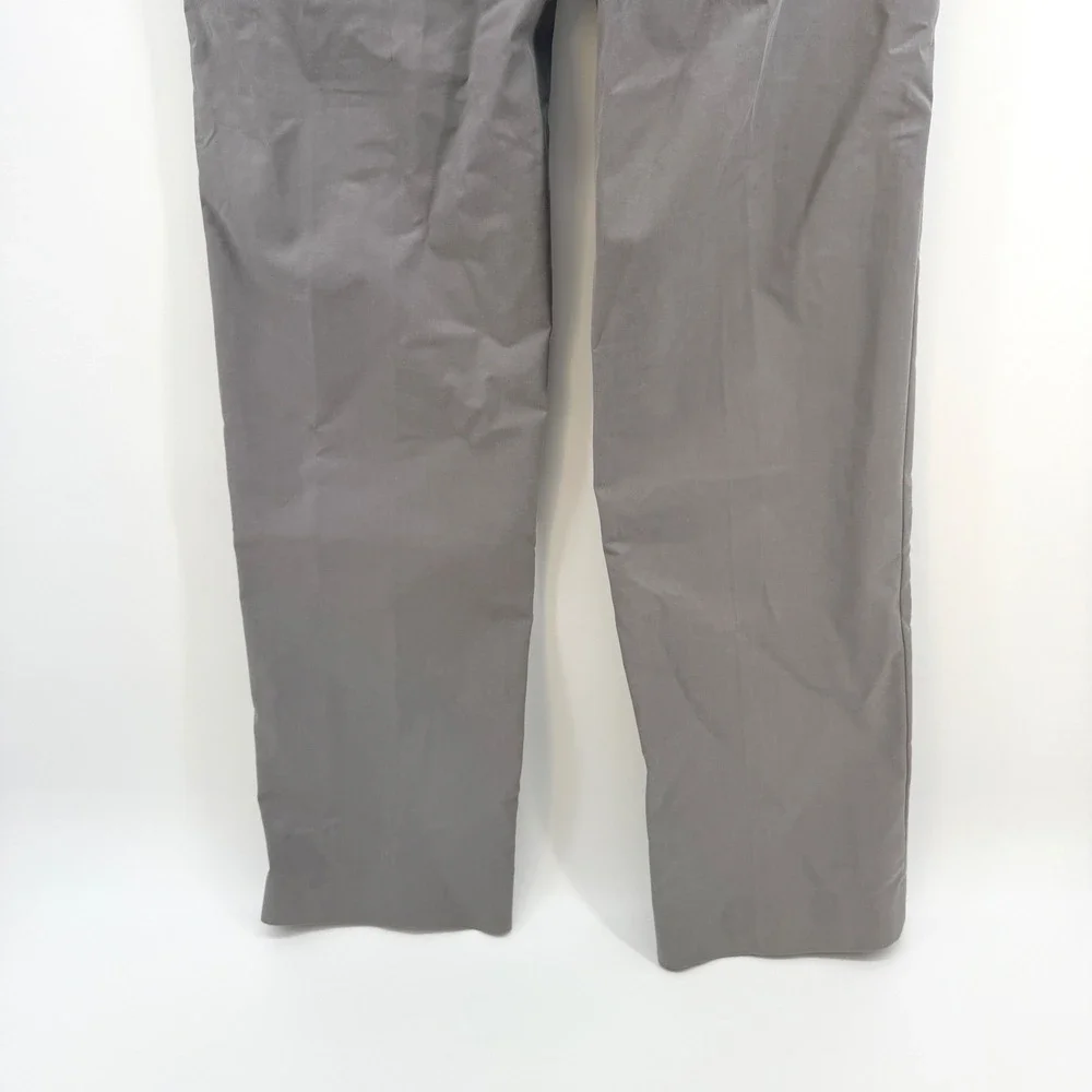 Peter Millar Pants Mens 33x35.5 Gray Poly Cotton SLIM‎ Flat Front MF16B17 NEW